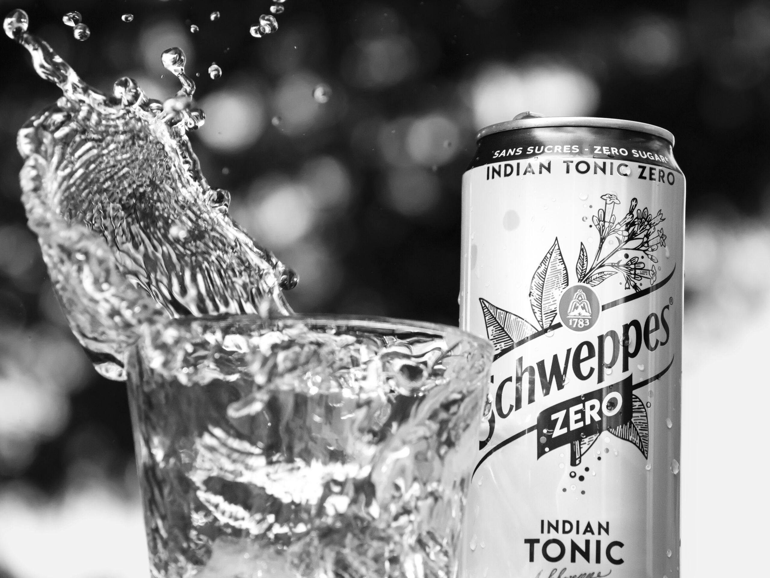 Frozen energy A frozen picture of schweppes