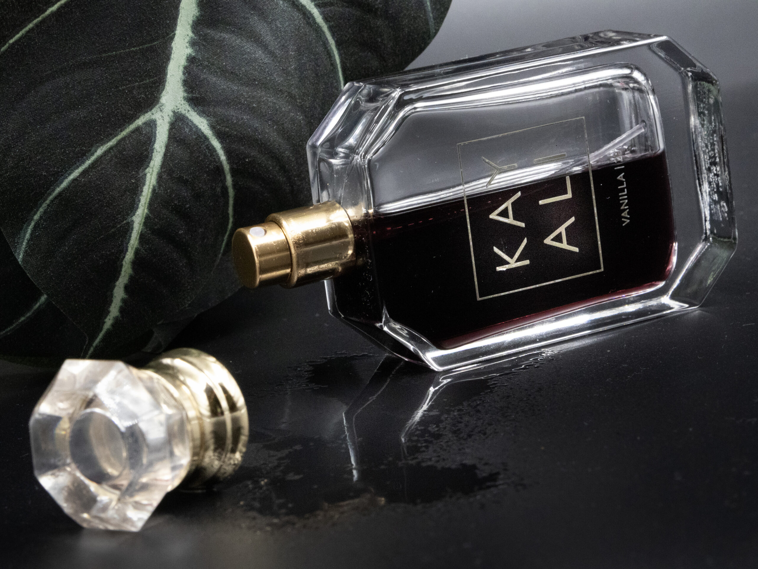 Dark notes A still life of a parfume bottle